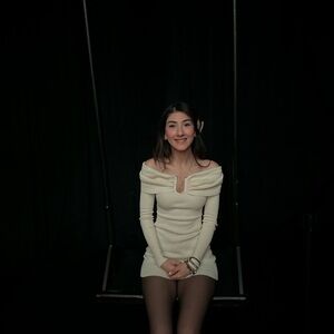 Elegant Cream Off-Shoulder Dress